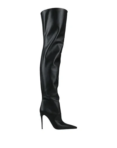 Dolce & Gabbana Woman Boot Black Size 8.5 Calfskin