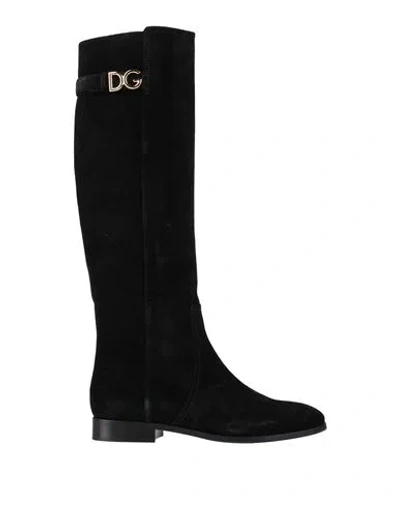 Dolce & Gabbana Woman Boot Black Size 6.5 Lambskin
