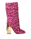 Dolce & Gabbana Woman Boot Fuchsia Size 6.5 Nylon In Pink