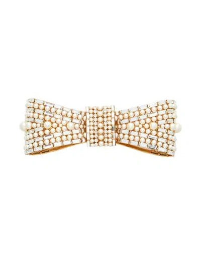 Dolce & Gabbana Woman Brooch Gold Size - Brass, Glass