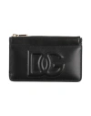 Dolce & Gabbana Woman Cardholder Black Size - Calfskin