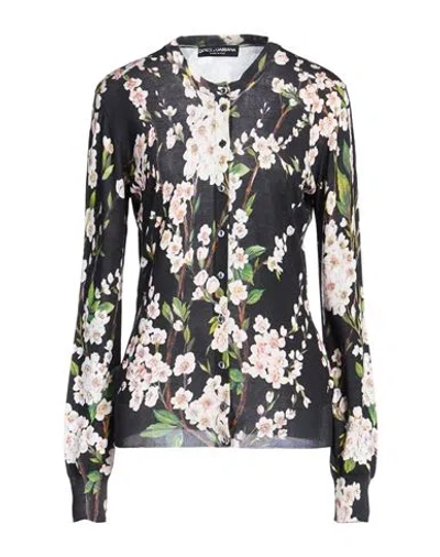 Dolce & Gabbana Woman Cardigan Black Size 14 Silk