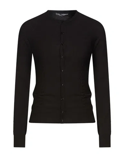 Dolce & Gabbana Woman Cardigan Black Size 6 Viscose, Polyamide, Polyester