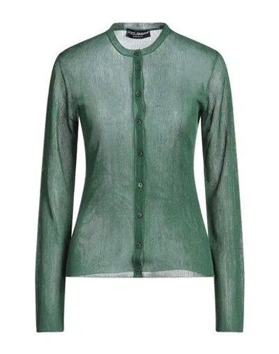 Dolce & Gabbana Woman Cardigan Green Size 2 Polyester