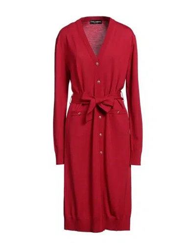 Dolce & Gabbana Woman Cardigan Red Size 16 Virgin Wool