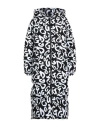 Dolce & Gabbana Black White Dg Mania Hooded Long Coat Jacket In Black