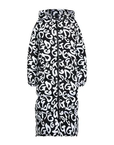 DOLCE & GABBANA DOLCE & GABBANA WOMAN COAT BLACK SIZE 4 POLYESTER