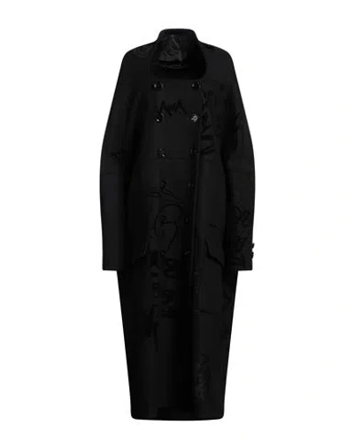 Dolce & Gabbana Woman Coat Black Size 6 Virgin Wool, Polyamide