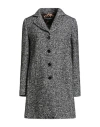 Dolce & Gabbana Woman Coat Black Size 8 Acrylic, Virgin Wool, Synthetic Fibers, Wool, Alpaca Wool In Black