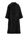 Dolce & Gabbana Woman Coat Black Size 8 Synthetic Fibers, Cotton, Wool, Polyamide, Silk In Black
