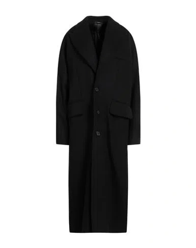 Dolce & Gabbana Woman Coat Black Size S Wool, Polyamide