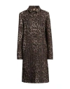 Dolce & Gabbana Woman Coat Brown Size 8 Virgin Wool, Polyamide In Brown