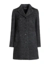 Dolce & Gabbana Woman Coat Black Size 4 Wool, Polyamide, Textile Fibers, Viscose, Alpaca Wool In Gray