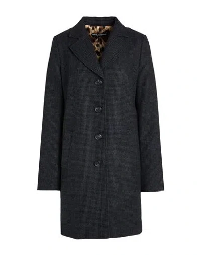 Dolce & Gabbana Woman Coat Charcoal Size 8 Wool In Gray
