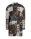 Dolce & Gabbana Woman Coat Dark Brown Size 10 Synthetic Fibers, Cotton, Alpaca Wool, Mohair Wool, St In Brown