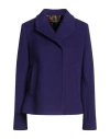 Dolce & Gabbana Woman Coat Purple Size 10 Virgin Wool, Cashmere In Purple