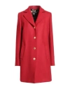 Dolce & Gabbana Woman Coat Red Size 6 Virgin Wool, Lycra In Red