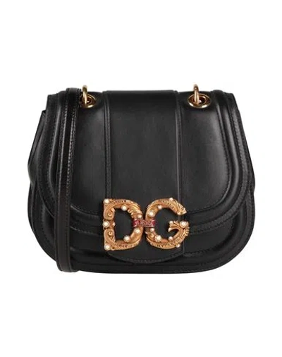 Dolce & Gabbana Woman Cross-body Bag Black Size - Ovine Leather