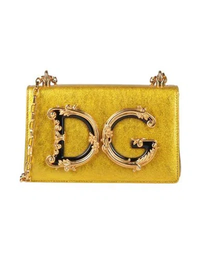 Dolce & Gabbana Woman Cross-body Bag Gold Size - Leather