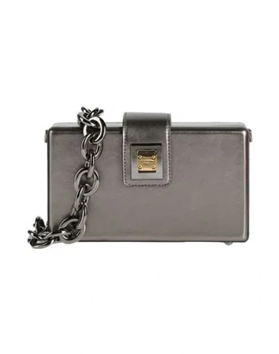 Dolce & Gabbana Woman Cross-body Bag Charcoal Size - Lambskin In Grey