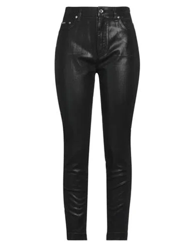 Dolce & Gabbana Woman Jeans Black Size 4 Cotton, Elastane