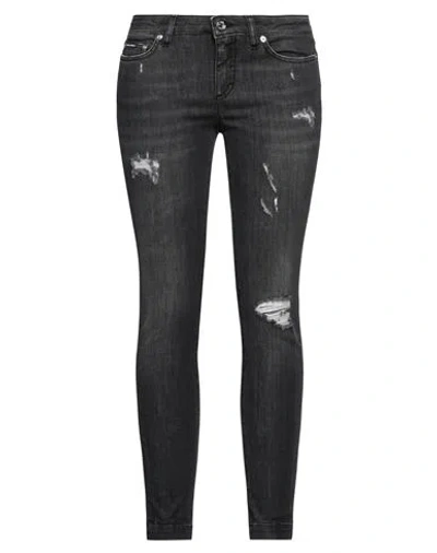 Dolce & Gabbana Woman Jeans Black Size 0 Cotton, Polyester, Elastane