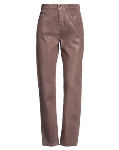 Dolce & Gabbana Woman Jeans Light Brown Size 14 Cotton In Beige