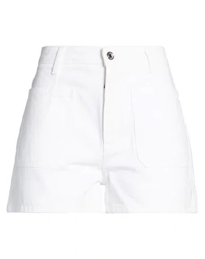 Dolce & Gabbana Woman Denim Shorts White Size 12 Cotton
