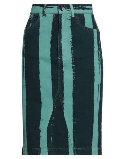 Dolce & Gabbana Denim Skirts In Green