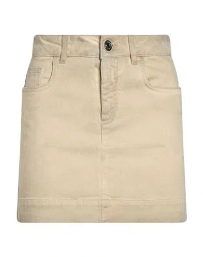 Dolce & Gabbana Woman Denim Skirt Sand Size 0 Cotton, Elastane In Beige