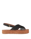 Dolce & Gabbana Woman Espadrilles Black Size 8.5 Calfskin