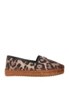 Dolce & Gabbana Woman Espadrilles Brown Size 10.5 Textile Fibers, Leather