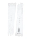 Dolce & Gabbana Woman Gloves White Size 8 Cotton, Viscose, Polyamide