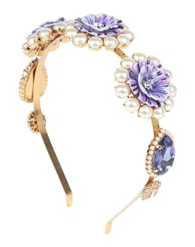 Dolce & Gabbana Woman Hair Accessory Gold Size - Brass, Glass, Resin, Plastic