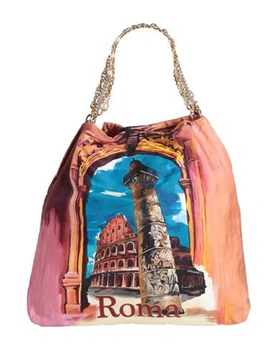Dolce & Gabbana Woman Handbag Antique Rose Size - Textile Fibers, Metal