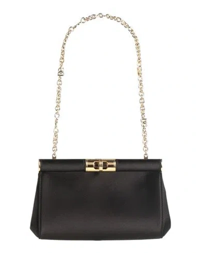 Dolce & Gabbana Woman Handbag Black Size - Viscose, Silk