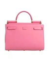 Dolce & Gabbana Woman Handbag Fuchsia Size - Calfskin In Pink