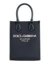 Dolce & Gabbana Woman Handbag Midnight Blue Size - Polyamide, Acrylic, Viscose, Calfskin In Blue