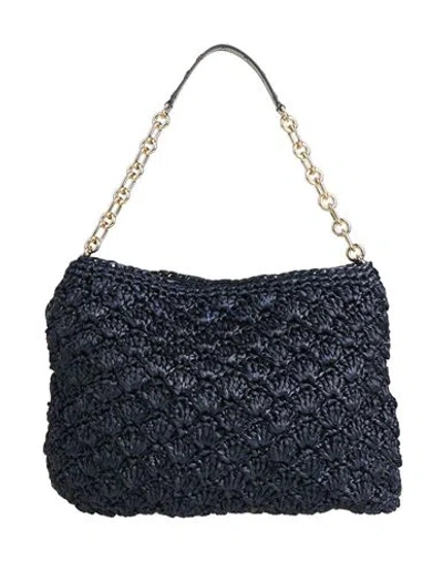 Dolce & Gabbana Woman Handbag Navy Blue Size - Textile Fibers