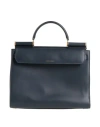 Dolce & Gabbana Woman Handbag Navy Size - Leather In Blue