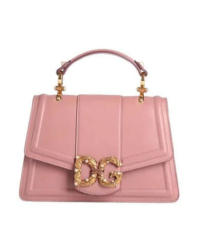 Dolce & Gabbana Woman Handbag Pastel Pink Size - Soft Leather