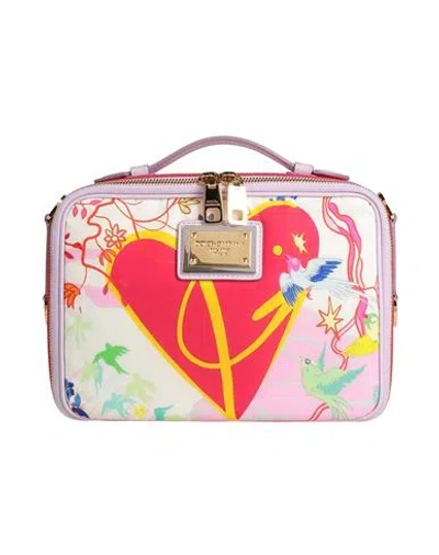 Dolce & Gabbana Woman Handbag Pink Size - Textile Fibers, Leather