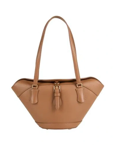Dolce & Gabbana Capri Leather Shoulder Bag In Brown