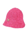 Dolce & Gabbana Woman Hat Fuchsia Size M Cotton, Zamak In Pink