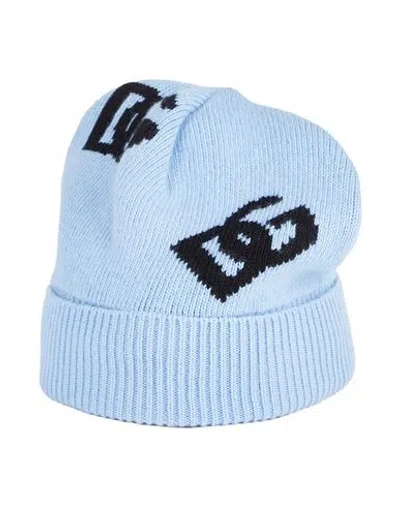 Dolce & Gabbana Woman Hat Light Blue Size Onesize Virgin Wool