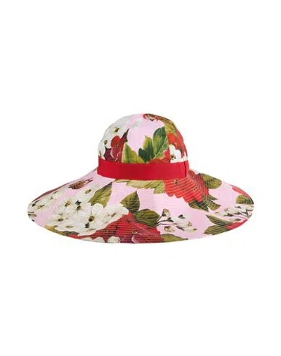 Dolce & Gabbana Woman Hat Pink Size 6 ⅞ Cotton, Acetate