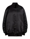 Dolce & Gabbana Black Polyester Bomber Jacket In Black
