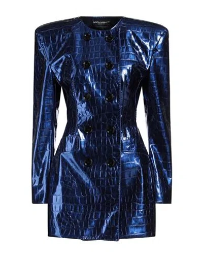 Dolce & Gabbana Woman Jacket Bright Blue Size 10 Polyester
