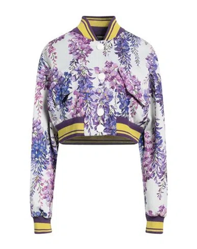 Dolce & Gabbana Woman Jacket Purple Size 10 Polyester, Elastane, Silk