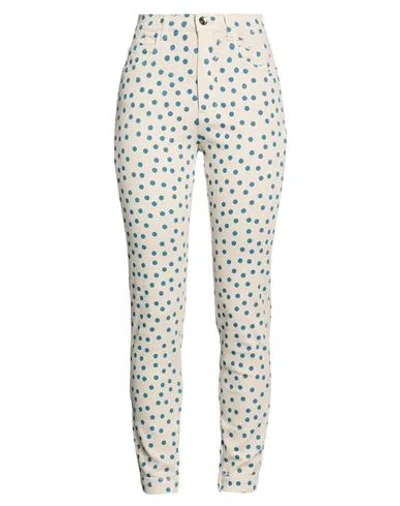 Dolce & Gabbana Woman Jeans Beige Size 0 Cotton, Elastane In Neutral